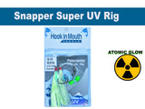 Lumo - Super UV Snapper Rig Size 5/0 Circle Hooks with Atomic Glow 60lb Paternoster