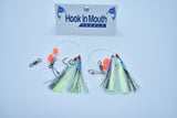 Super UV Lumo Paternoster Whiting Rig #4 Circle Hook on 30lb Leader