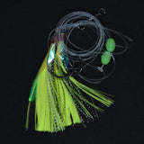 Yellow - Super UV Snapper Rig Size 5/0 Circle Hooks with Atomic Glow 60lb Paternoster