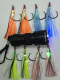 3 Packs of Snapper DIY 5/0 Hooks + FREE UV Torch