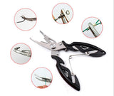 Hook in Mouth Tackle Stainless Steel Fishing Line Scissors Multifunctional Curved Fishing Plier