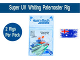 Super UV Lumo Paternoster Whiting Rig #4 Circle Hook on 30lb Leader