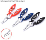 Hook in Mouth Tackle Stainless Steel Fishing Line Scissors Multifunctional Curved Fishing Plier