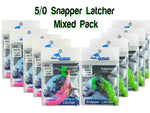 5/0 - 60lb Lumo and Pink Combo - Snapper Latchers - Flasher Fishing Rigs - Snatcher