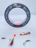 Spooled Whiting SUV Flasher Rigs #4 15lb x 8 Rigs