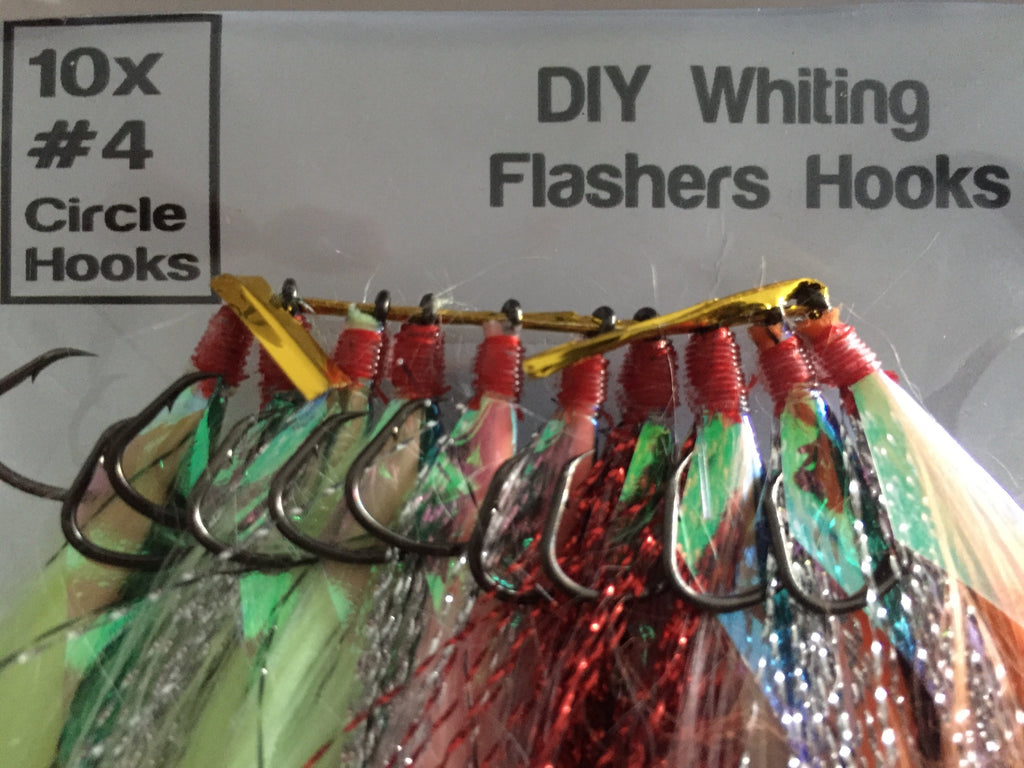 best fishing hooks for whiting 10 DIY Super UV Whiting Hooks Size #4 Circle Hooks Best Whiting Rigs on the Market – Hook in Mouth Tackle