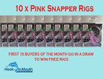 Snapper Snatcher | Pink 5/0 Circle Hooks on 60lb Leader