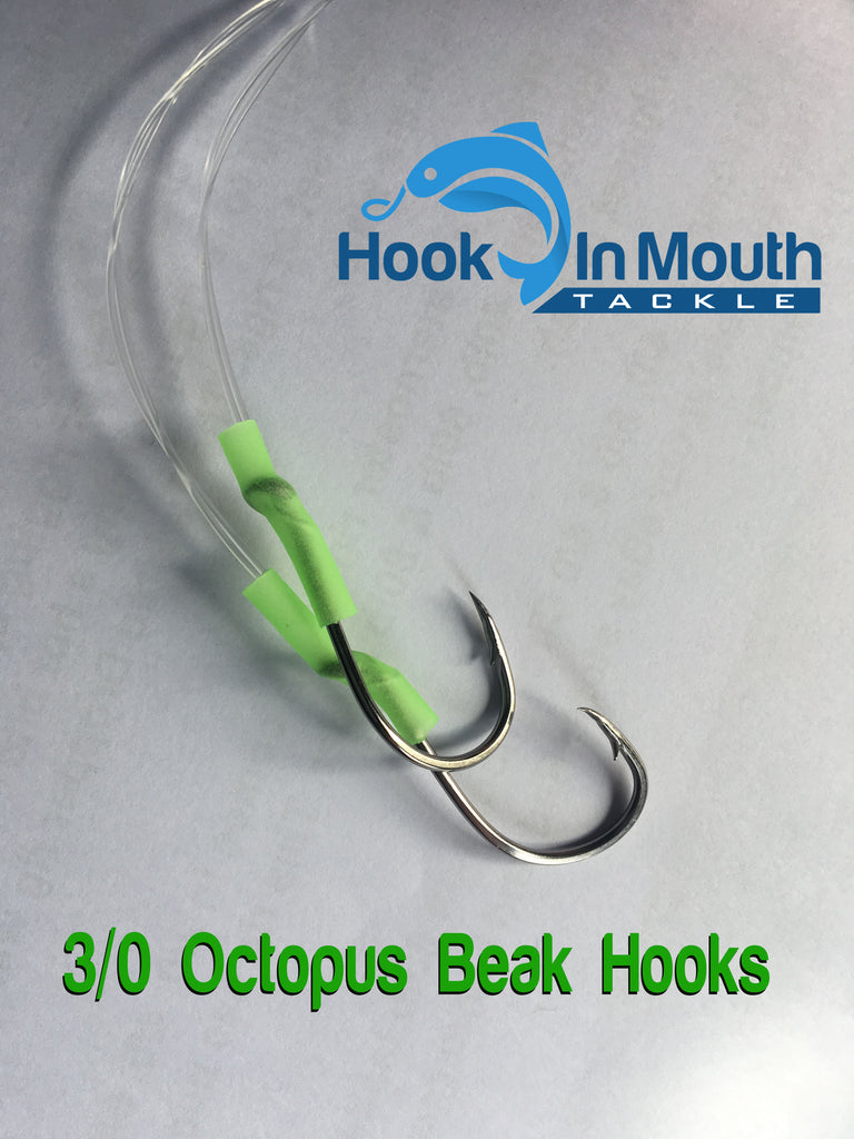 Twisted Paternoster Rig 3/0 Circle Hooks on 40lb Leader – Hook in Mouth  Tackle