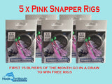 Snapper Snatcher | Pink 5/0 Circle Hooks on 60lb Leader