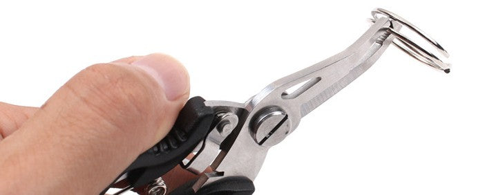 Multi Function Stainless Steel Fishing Pliers Curved Nose Scissors