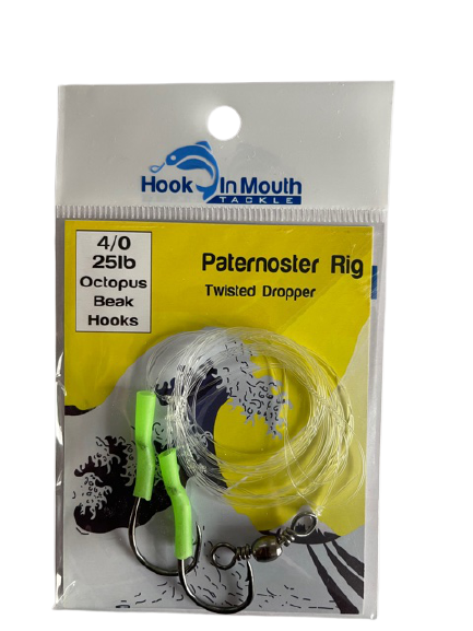 Rig - 4/0 Octopus Beak Hooks on 25lb Leader – Hook in Mouth Tackle