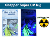 Yellow - Super UV Snapper Rig Size 5/0 Circle Hooks with Atomic Glow 60lb Paternoster