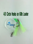 Snapper Rigs Lumo Green - 4/0 Circle Hooks on 60lb Leader