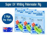 Super UV Yellow Paternoster Whiting Rig #4 Circle Hook on 30lb Leader